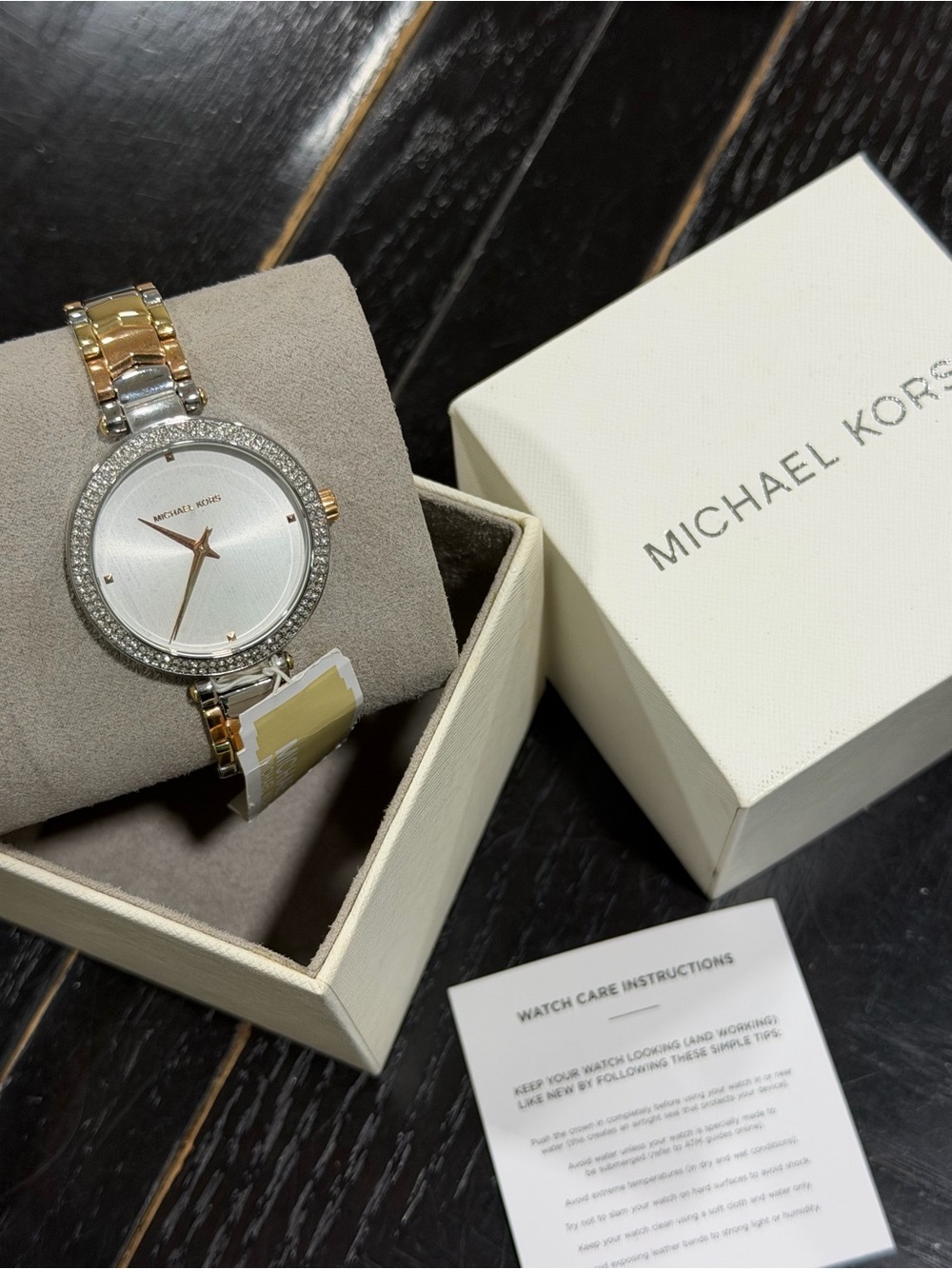Michael Kors Catelyn Tri-tone Stainless Steel Watch MK4574